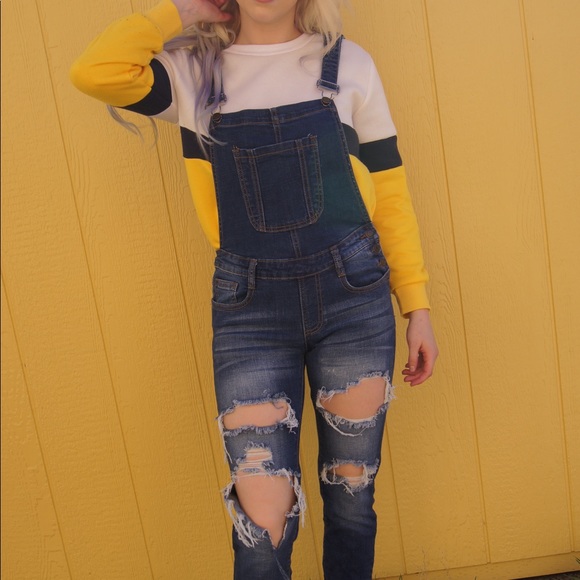 Vintage Pants - Vintage Blue Overalls !!